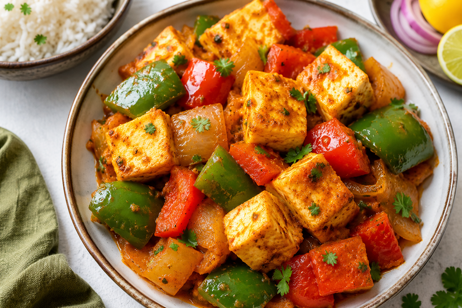 Quick & Easy Paneer Capsicum Stir-Fry