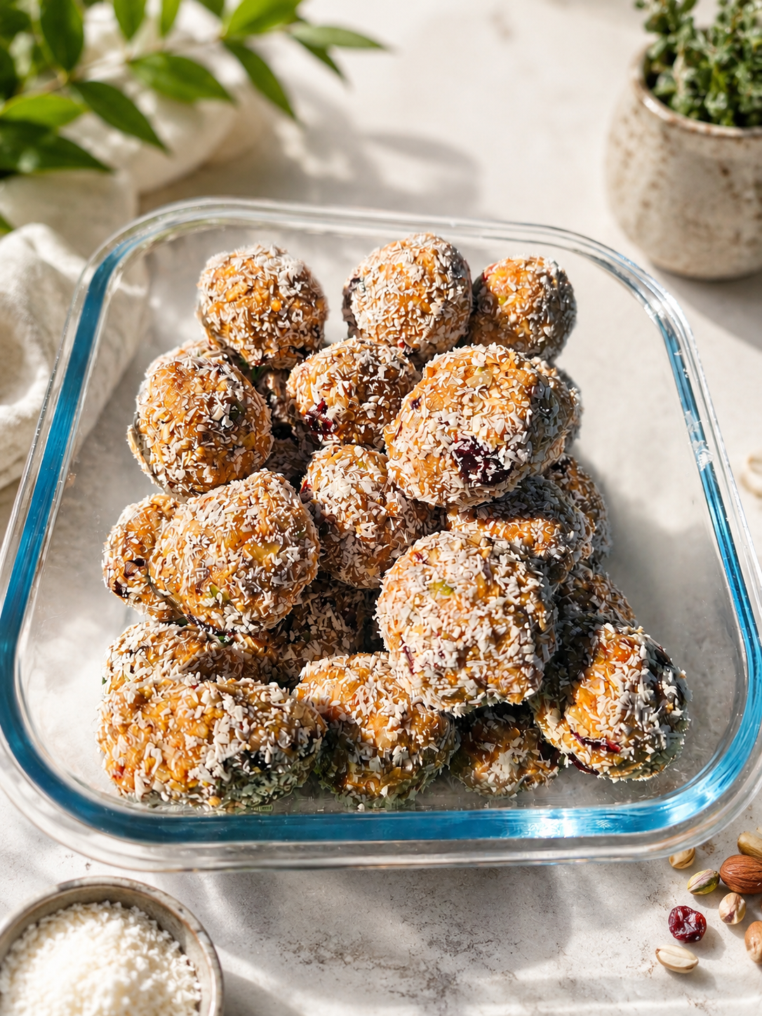 Healthy No-Bake Vegan & Gluten-Free Energy Balls