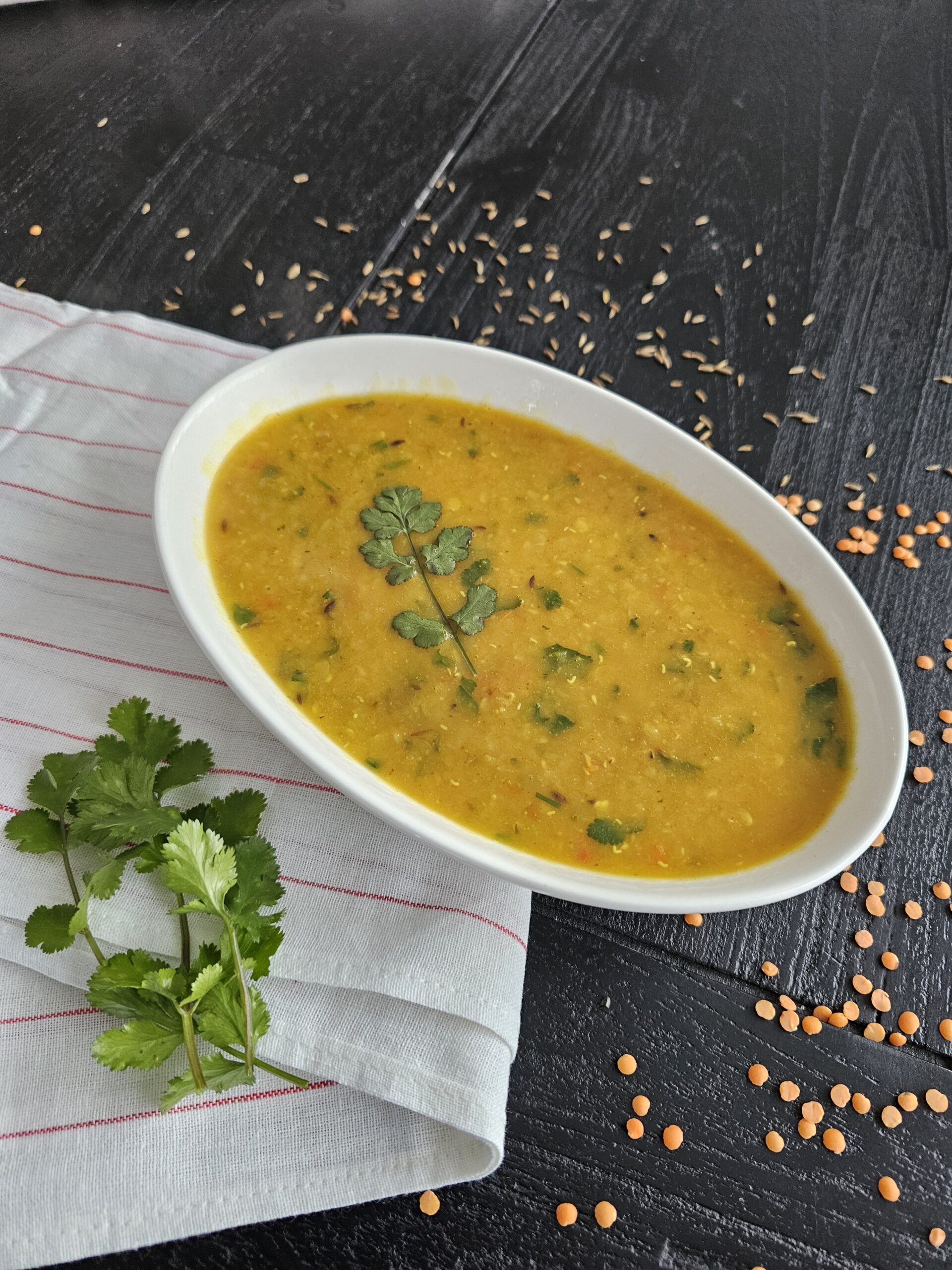 Easy Red Lentil Dal Tadka (Masoor Dal)