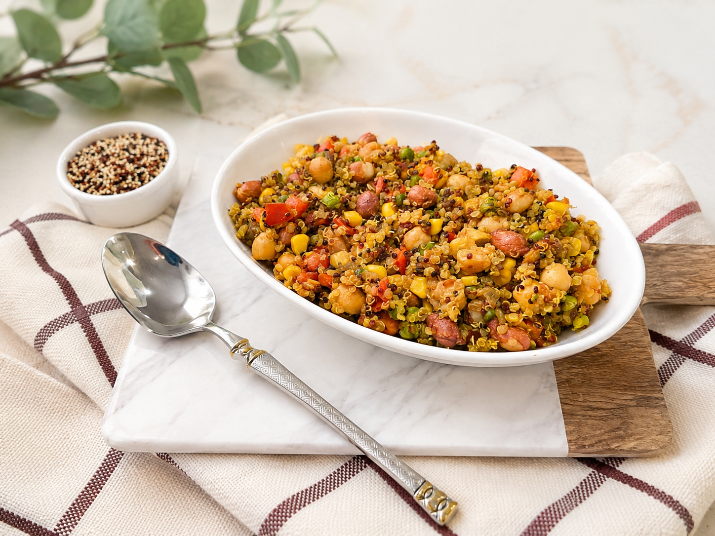 Healthy Chickpea & Vegetable Quinoa (Weight-Loss Friendly Recipe)